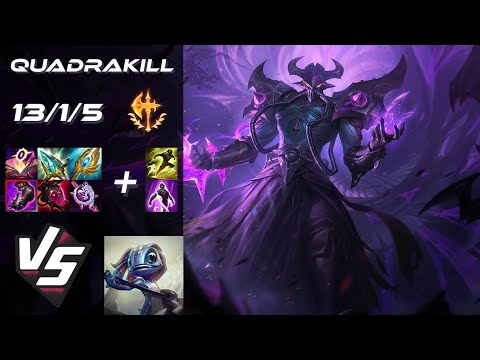 MID Kassadin vs Fizz [QUADRAKILL] - NA Grandmaster Patch 25.S2.2