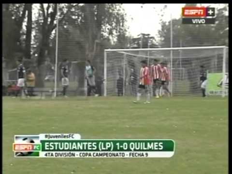 www.sabadogol.net JUVENILES A. 4ta. ESTUDIANTES LP - QUILMES. 11-7-2015. Material de ESPN.