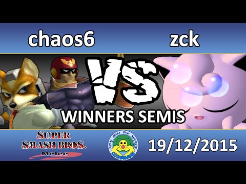 Melee @ Cosmagame #6 - Winners Semis - chaos6 (C.Falcon, Fox) vs zck (Rondoudou)