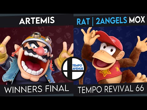 Tempo Revival 66 - Artemis (Palutena, Wario) Vs. RAT 2Angels | Mox (Diddy) - Winners Finals - SSBU
