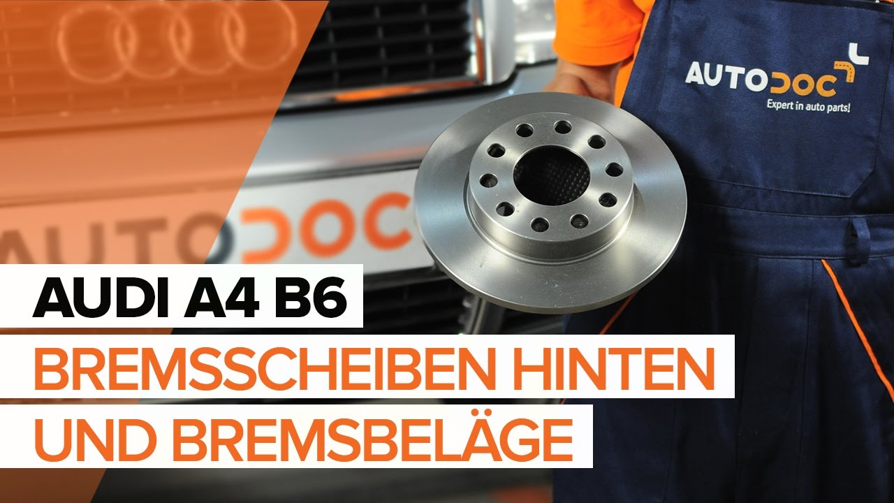 Bremsbeläge hinten selber wechseln: Audi A4 B6 - Austauschanleitung