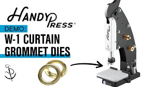 Installing Curtain Grommets Using The HandyPress® with W-1 C.S. Osborne Dies