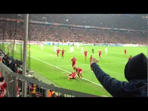 FC Bayern München - Real Madrid CL Halbfinale 17.04.2012 TOR 1:0 Franck Ribéry !!! LIVE in HD !!!