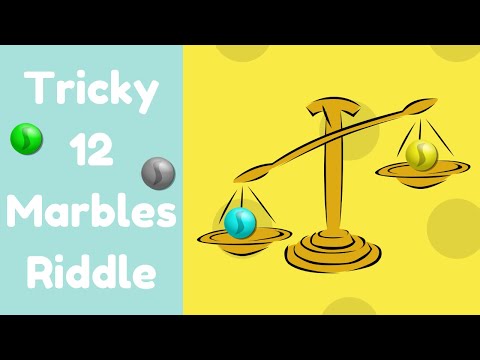 Can you solve the classic 12 marbles riddle? (Detailed Solution Video)