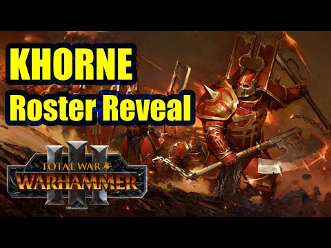 NEW Full Khorne Roster Reveal - Total War Warhammer 3 - Units, Lore, Analysis