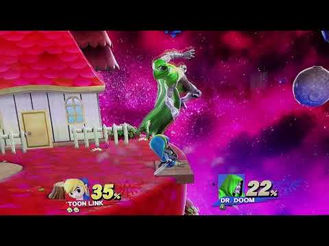 Smash 4 Wii U - Toon Link 0 to death