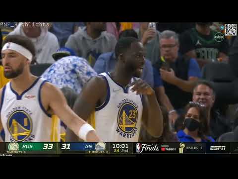 Daniel Theis says no to Jordan Poole's lay up attempt #shorts