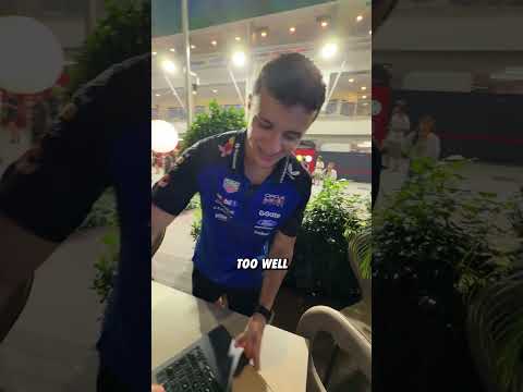 Testing Isack's night vision 😉 #F1 #SingaporeGP #RedBullRacing