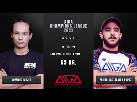 - 65 kg Dominic Mejia Acai republic vs Francisco Javier Lopez Jimenez The B-Team