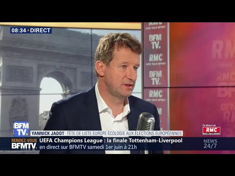 Yannick Jadot etait l'invité de Jean-Jacques Bourdin sur RMC