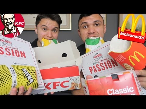 FAST FOOD TASTE TEST CHALLENGE!!