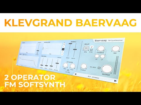 Klevgrand Baervaag - FM synthesizer plugin demo