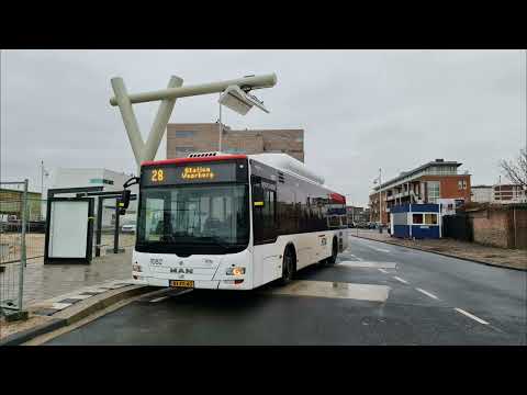 HTM lijn 28: Den Haag Zuiderstrand - Voorburg Station | HTM 1082 | 2022