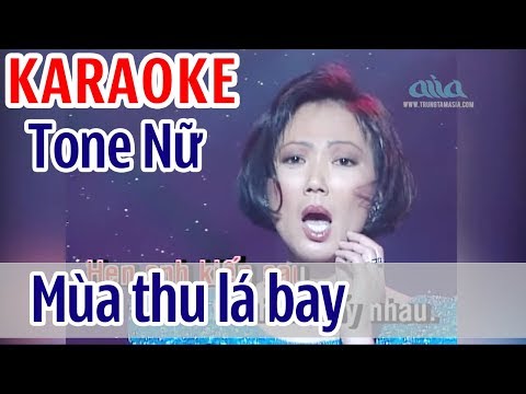 Mùa Thu Lá Bay KARAOKE - Kim Anh | Tone Nữ | Asia Karaoke Beat Chuẩn