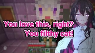 Azki Went Yandere Mode Because of This Okayu's Trap and She's Enjoying it!!! in Hololive Minecraft