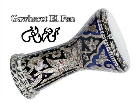Belly Dancer Darbuka Coverd With Mother Of Pearl