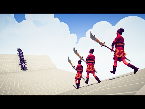 LADY RED JADE vs 10x MEDIEVAL UNITS  - Totally Accurate Battle Simulator TABS