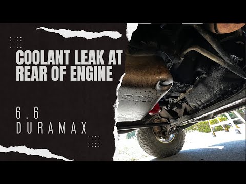 How to Fix: 6.6 Duramax Coolant/Antifreeze Leak at Rear of Engine (Parts links in description👇)