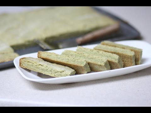 Matcha Shortbread Cookies