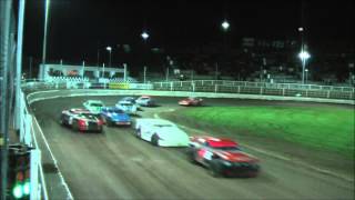 preview picture of video '5 April 2015. Saloon Race 3 Rotorua Speedway Easter Champs. Video: Murray Guy.'