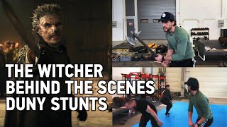 The Witcher Netflix Bart Edwards - Duny Swordfight & Makeup Behind The Scenes | Season 1 BTS video