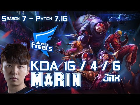 AFs MaRin JAX vs CAMILLE Top - Patch 7.16 KR Ranked