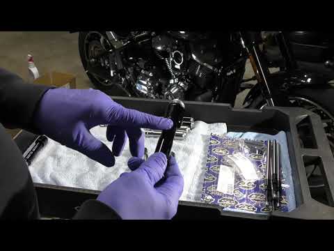 S&S Pushrod Tube Assembly on the Harley M8 Motor
