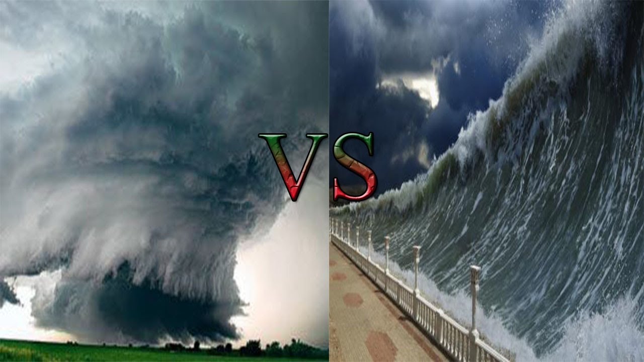 Mass destruction-Tornado vs Tsunami !