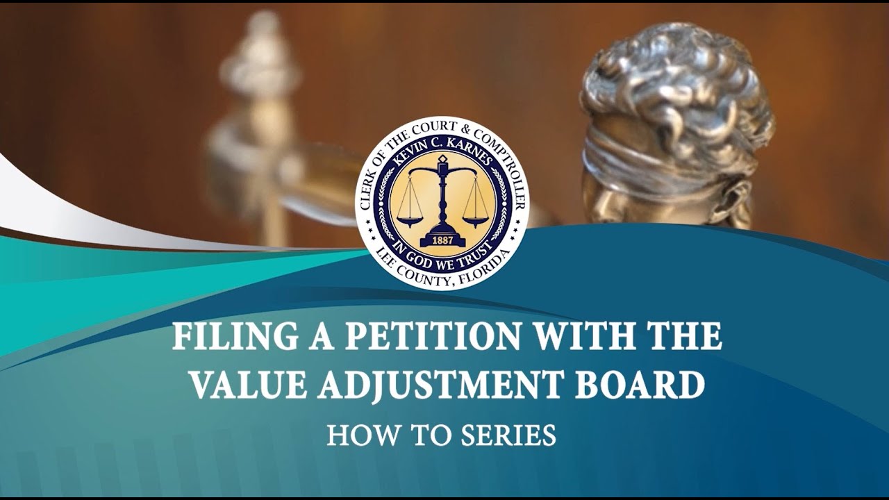 How To File a Petition with the Value Adjustment Board