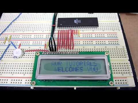 ATMega16 AVR Microcontroller LCD Marquee Unit