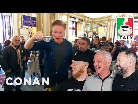 Jordan Schlansky Lectures Conan About Coffee In Naples REACTION | OFFICE BLOKES REACT!!
