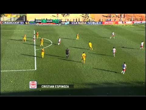 Gol de Espinoza. Crucero 0 - Huracán 1. Fecha 19. B Nacional. FPT