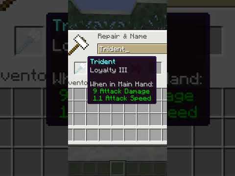Thronic Gaming - BEST ENCHANTMENTS FOR FIGHTING TRIDENT #minecraft #THRONICGAMING