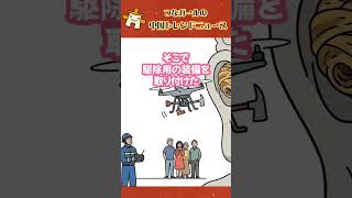 スズメバチvs消防ドローン！中国の巨大仏像の耳にできたハチの巣を最新技術で駆除