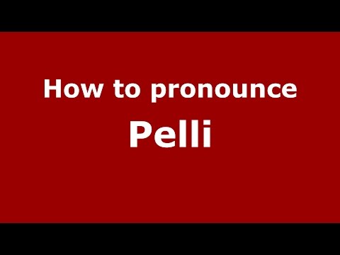How to pronounce Pelli (Spanish/Argentina) - PronounceNames.com