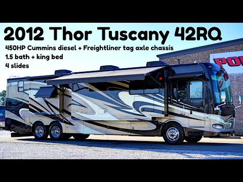 2012 Thor Tuscany 42RQ 1.5 Bath A Class 450HP Cummins Tag Axle Diesel Pusher - $169,900