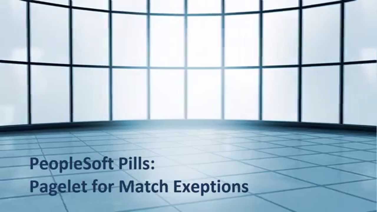 PeopleSoft - Enhanced Matching Business Process