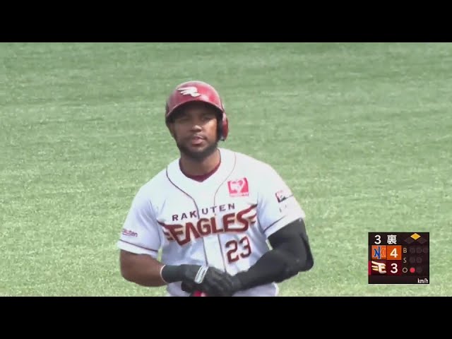 【ファーム】イーグルス・フランコ 左中間へのタイムリー2ベースヒットで1点差に迫る!!  2024年5月17日 東北楽天ゴールデンイーグルス 対 オイシックス新潟アルビレックスBC