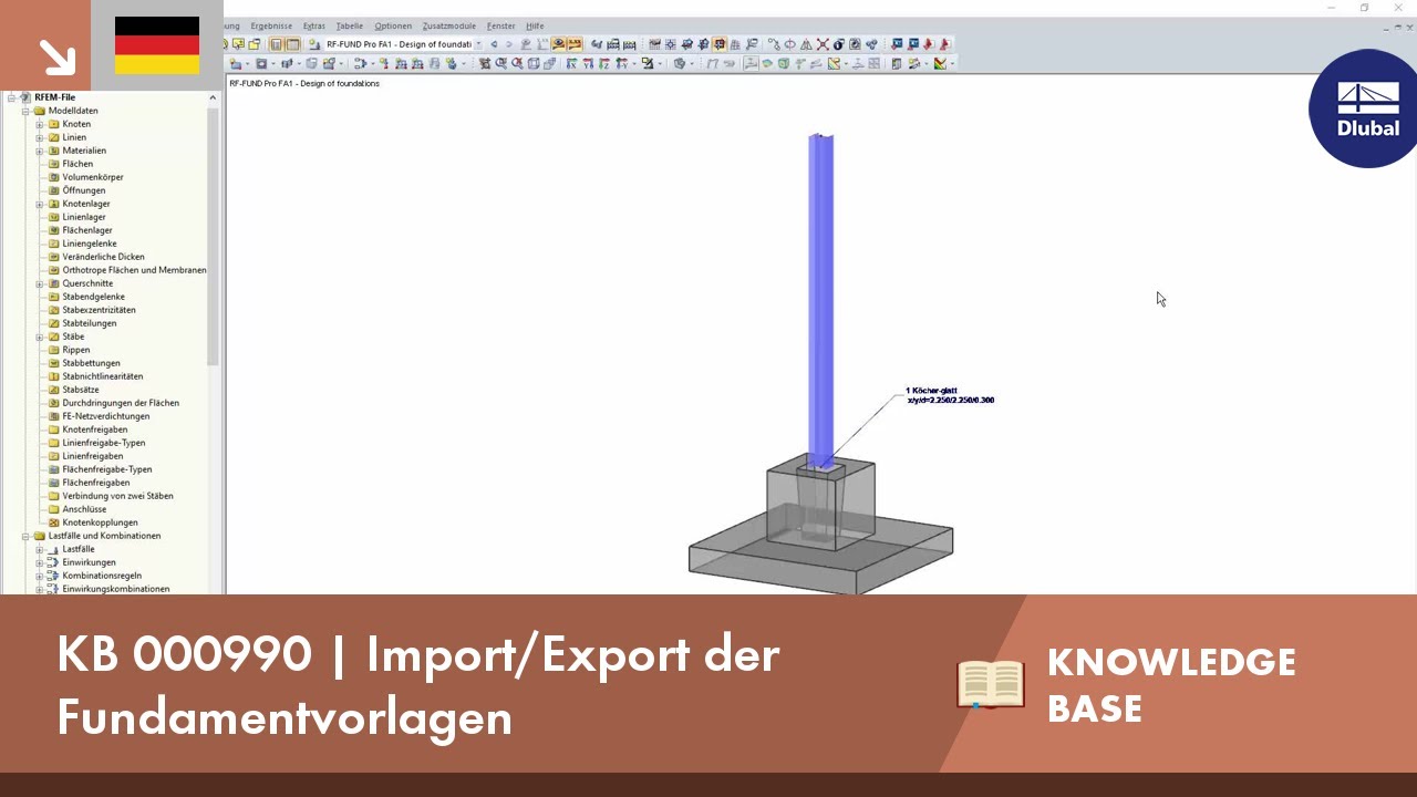 KB 000990 | Import/Export der Fundamentvorlagen