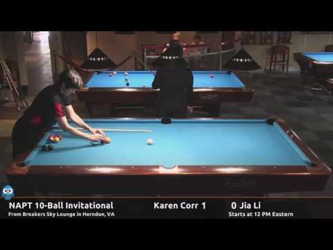 Karen Corr vs Jia Li - NAPT Inaugural 10-Ball Invitational
