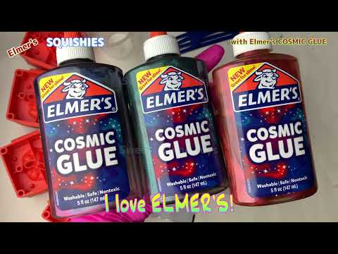 Elmer's Squishies with Cosmic GLUE easy mix diy creature