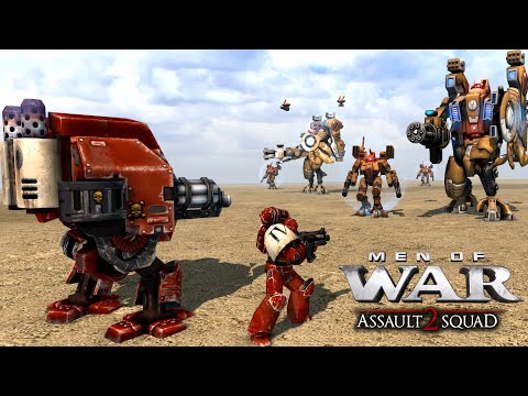SPACE MARINES vs TAU - Men of War: Warhammer 40k Mod (4K, Cinematic)