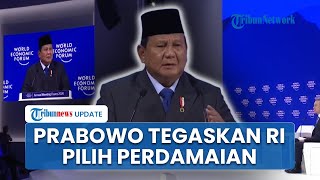 Prabowo Blak-blakan saat Pidato di Davos, Tegaskan Indonesia Pilih Perdamaian daripada Kekacauan