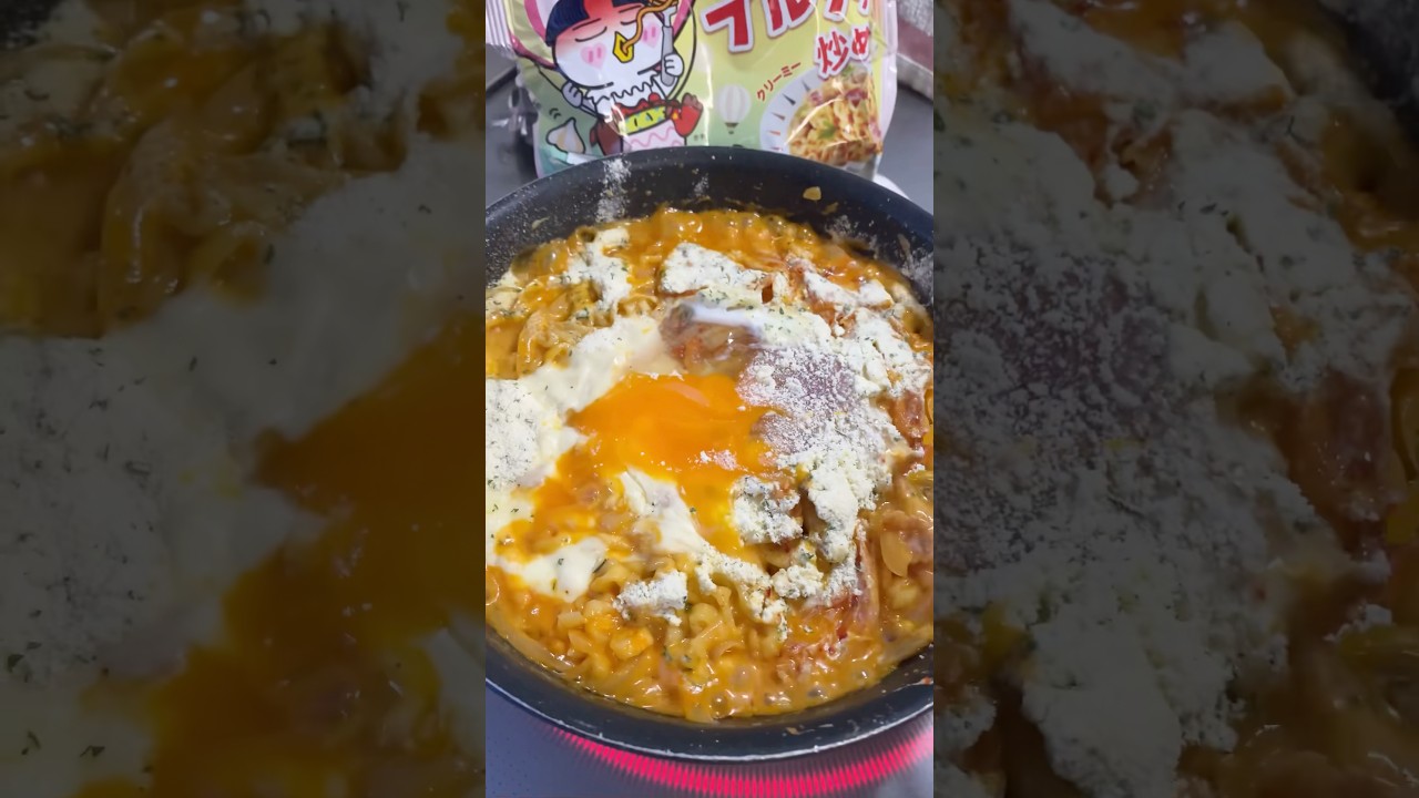 ブルダックカルボアレンジを夜食にとぶ