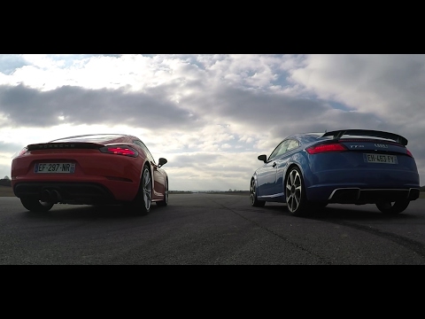 Audi TT RS VS Porsche 718 Cayman S : Drag Race