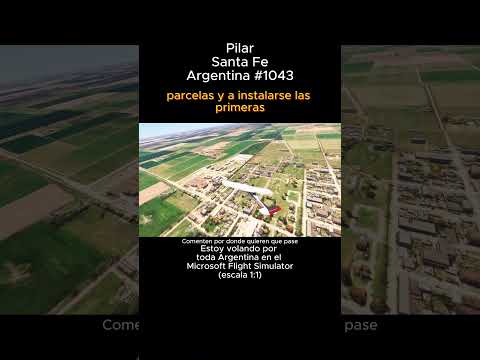 Pilar, Santa Fe desde el Microsoft Flight Simulator #pilar #santafe #msfs #argentina