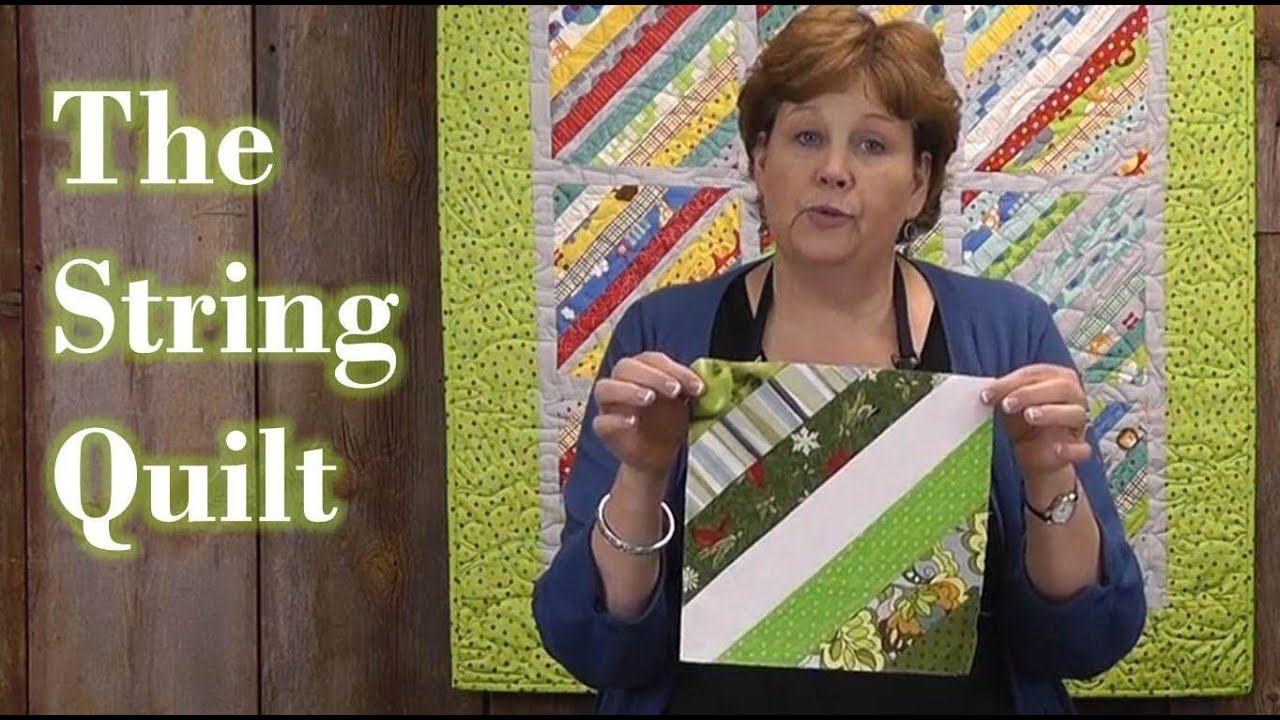 Quilting with scraps - Foundation Piecing to make the String Quilt!