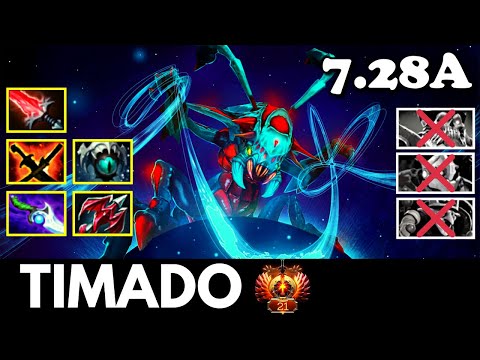 TIMADO WEAVER HARD CARRY LETAL DOTA 2 PRO GAMEPLAY 7.28A