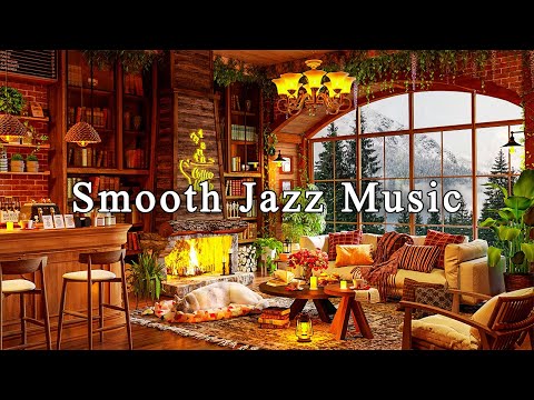 Smooth Jazz Instrumental Music☕Relaxing Jazz Music & Cozy Coffee Shop Ambience to Work, Study, Focus