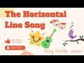 The Horizontal Line Song - Lyric Video - Easy Guitar Version - Teacher Zia Preschool Music